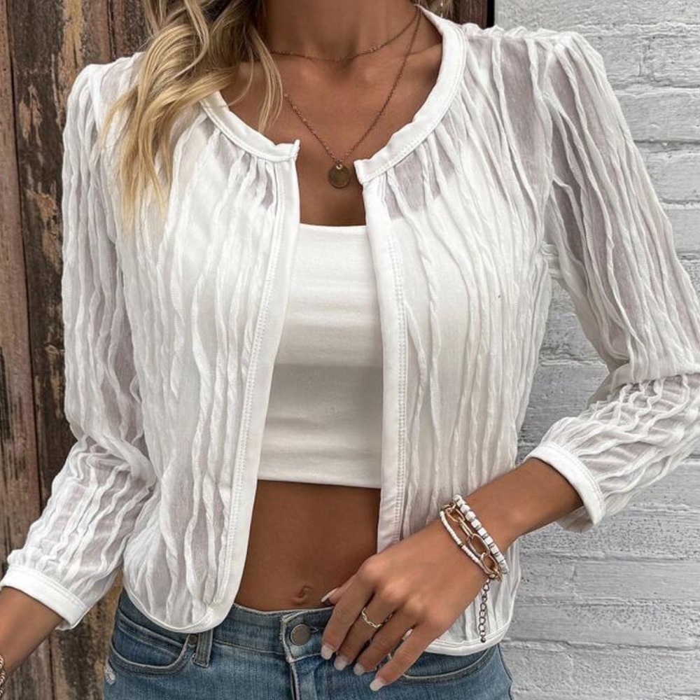 Amazon Women's White Cardigan Sweater